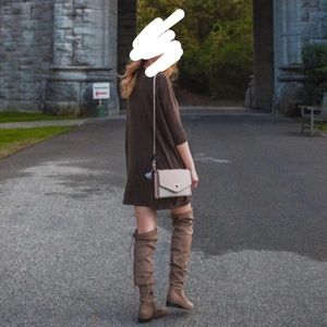Olive aweater dress
